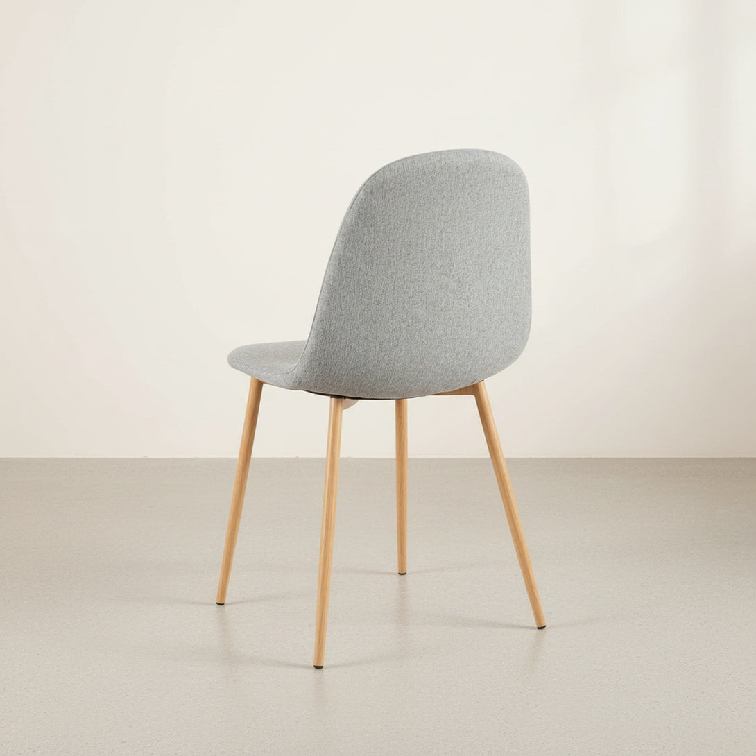 Arlo Linen Dining Chair - Set of 4 - Light Grey