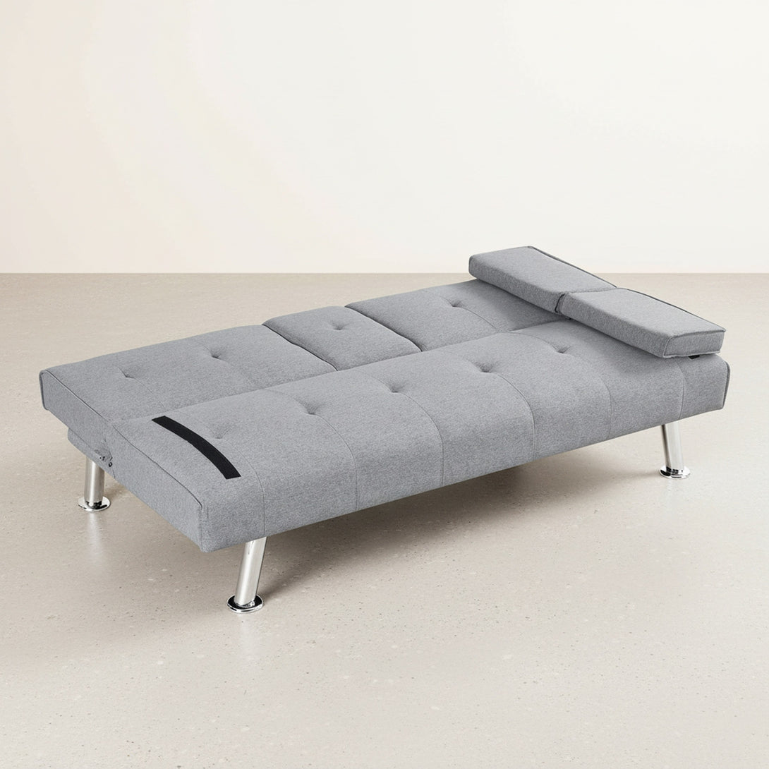Arleth 3 Seater Sofa Bed - Light Grey