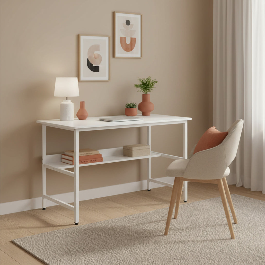 Carter 120cm Computer Desk - White