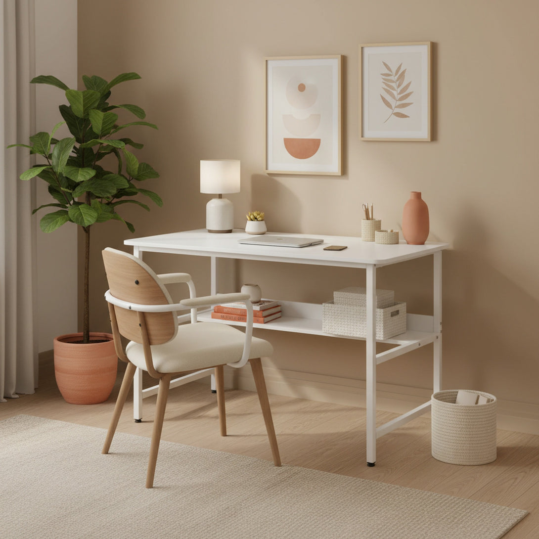 Carter 120cm Computer Desk - White