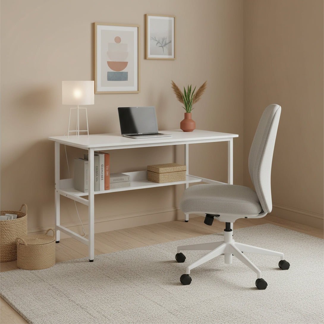 Carter 120cm Computer Desk - White