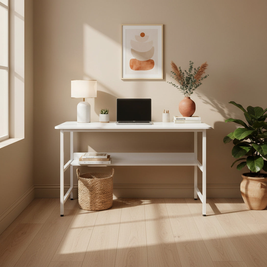 Carter 120cm Computer Desk - White