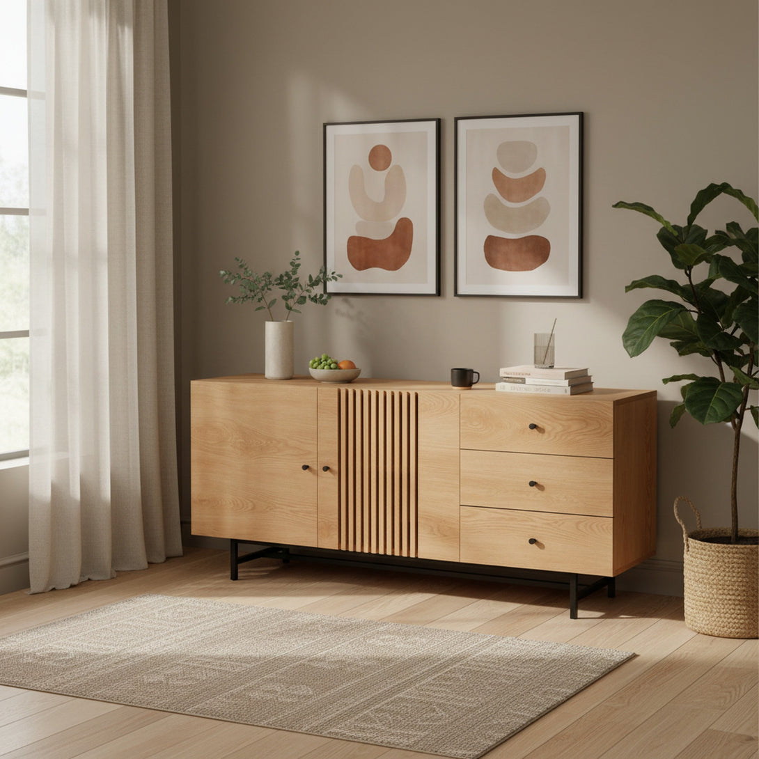 Tarkine 1.6m Sideboard Buffet Table - Oak