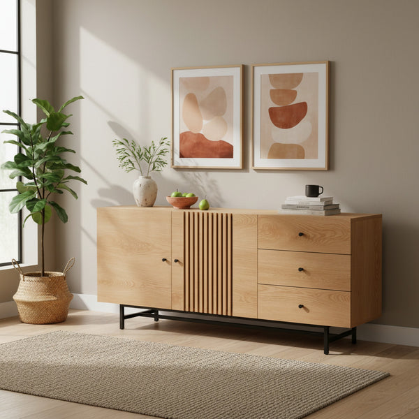 Tarkine 1.6m Sideboard Buffet Table - Oak