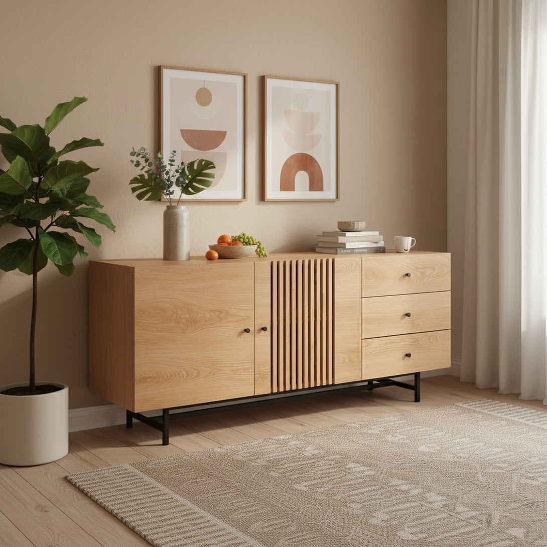Tarkine 1.6m Sideboard Buffet Table - Oak