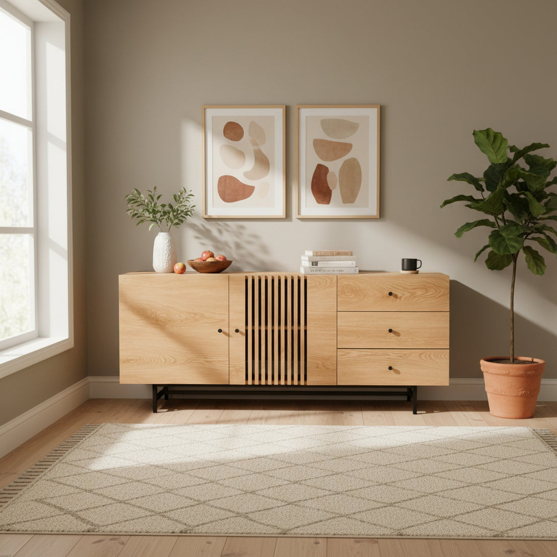 Tarkine 1.6m Sideboard Buffet Table - Oak