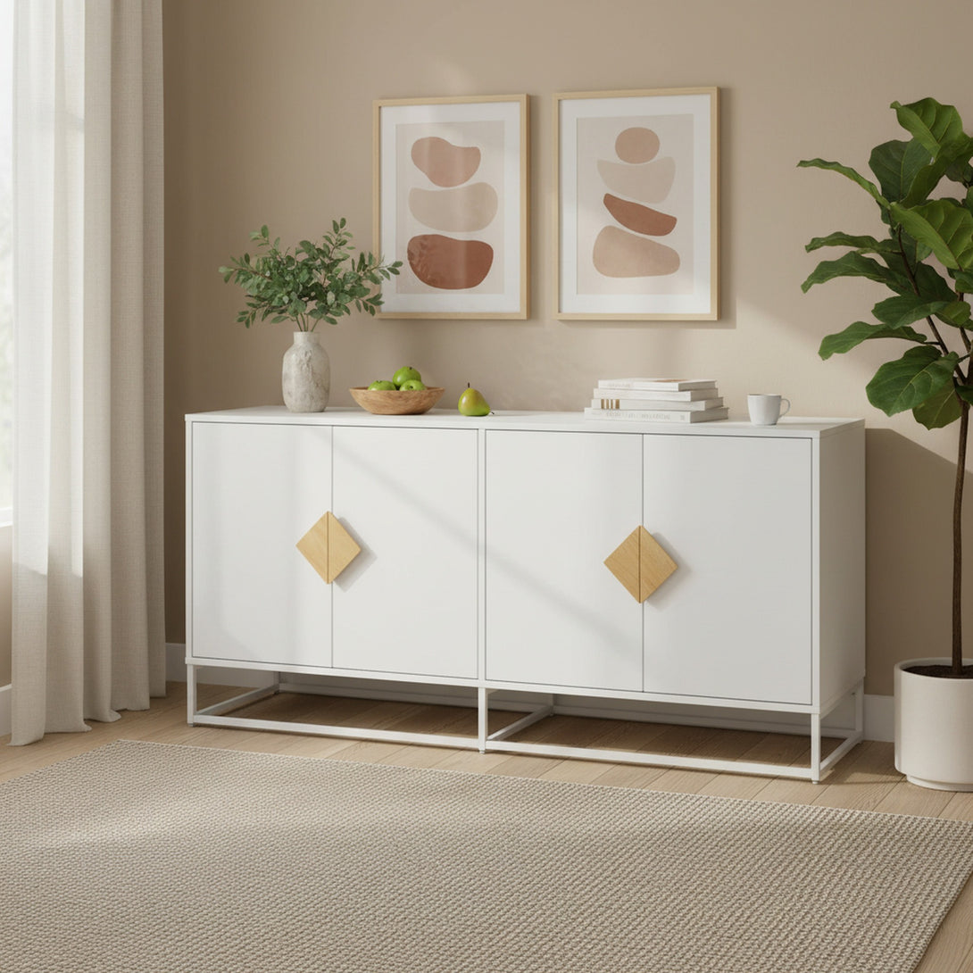 Alaska Sideboard Buffet Table - White