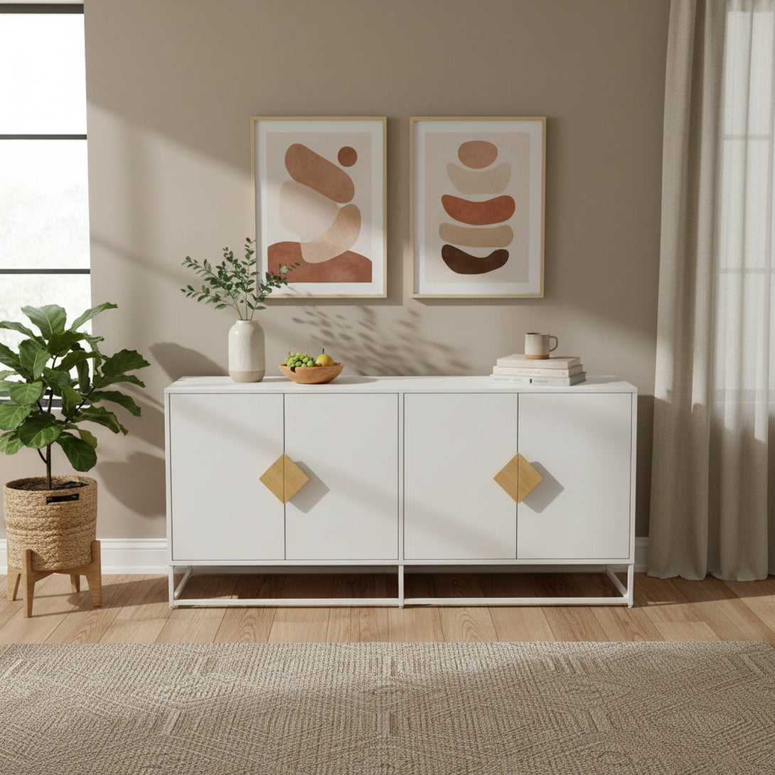 Alaska Sideboard Buffet Table - White