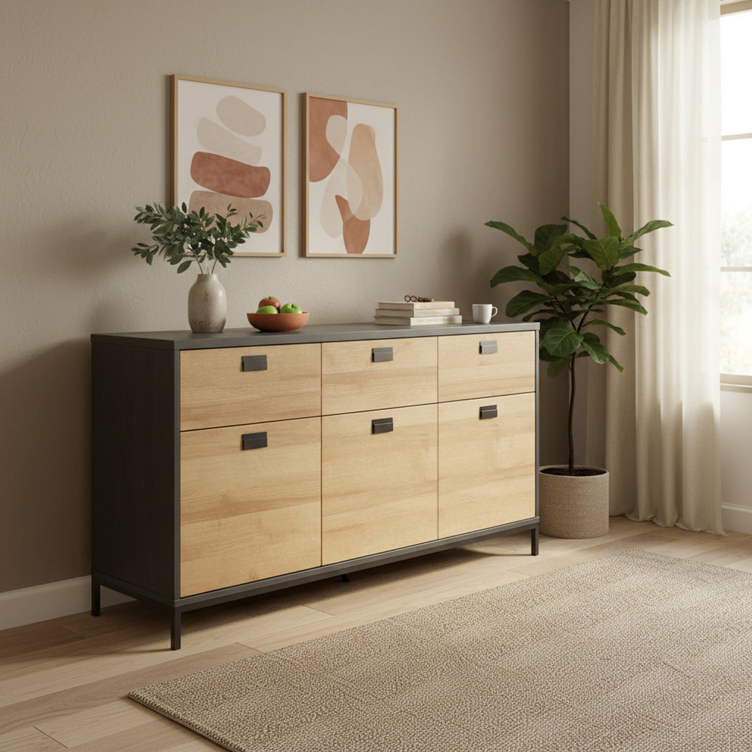 Morris Sideboard Buffet Table - Oak