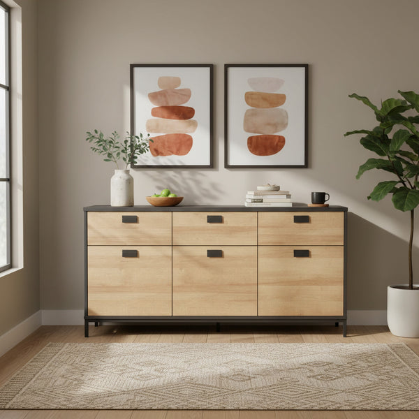 Morris Sideboard Buffet Table - Oak
