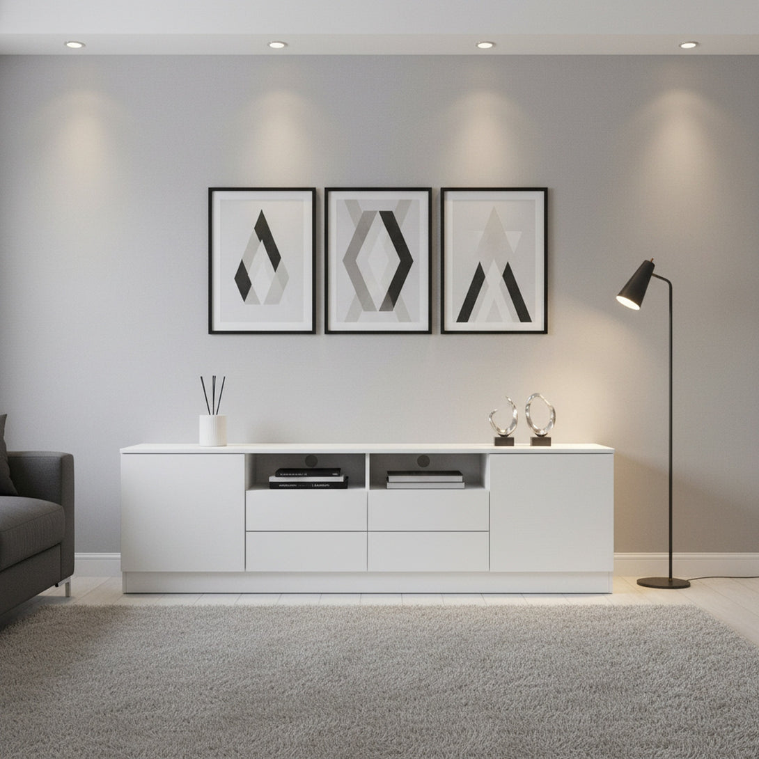 Antler 1.8m Entertainment Unit - White