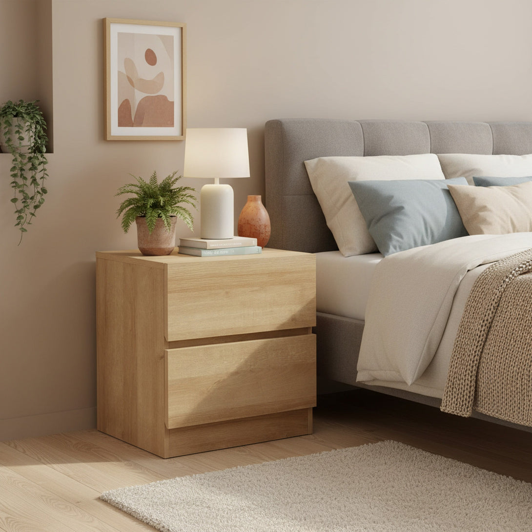 Harris Bedside Table - Oak