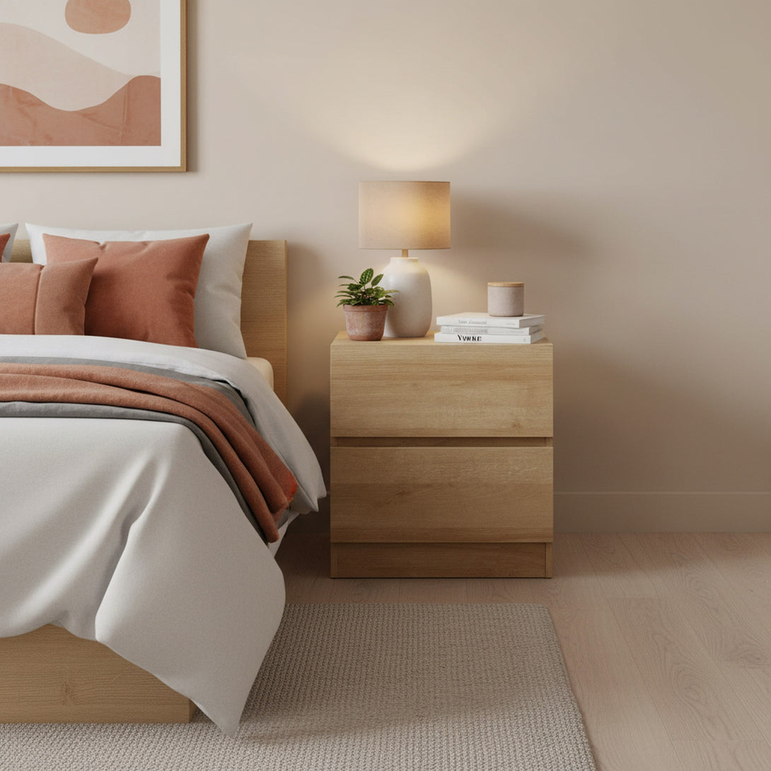 Harris Bedside Table - Oak