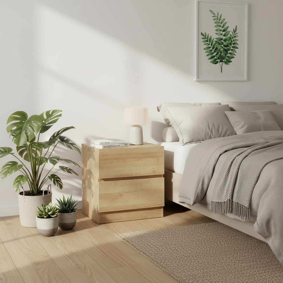 Harris Bedside Table - Oak