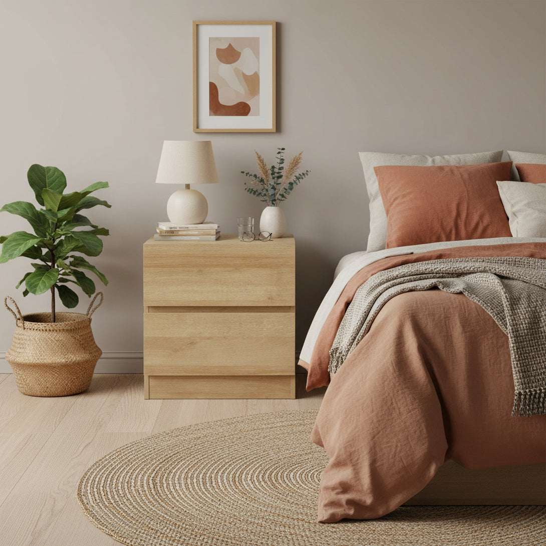 Harris Bedside Table - Oak