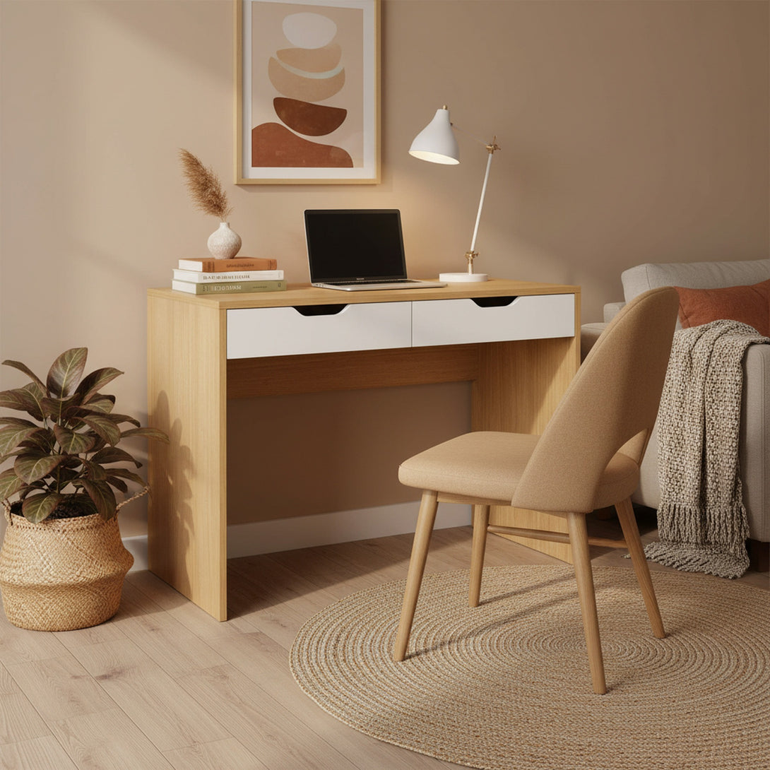 Schertz 100cm Computer Desk - Oak