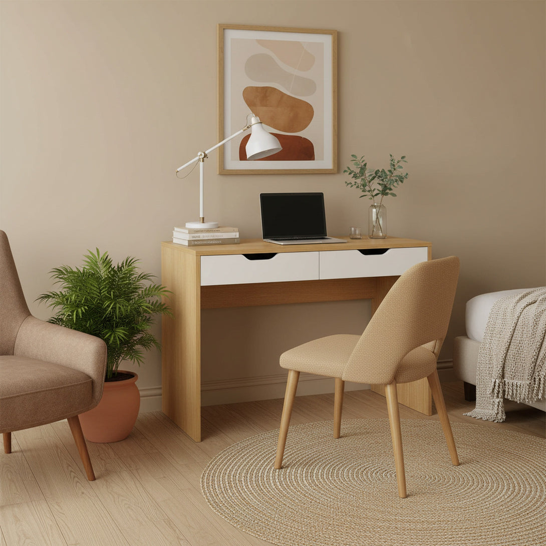 Schertz 100cm Computer Desk - Oak