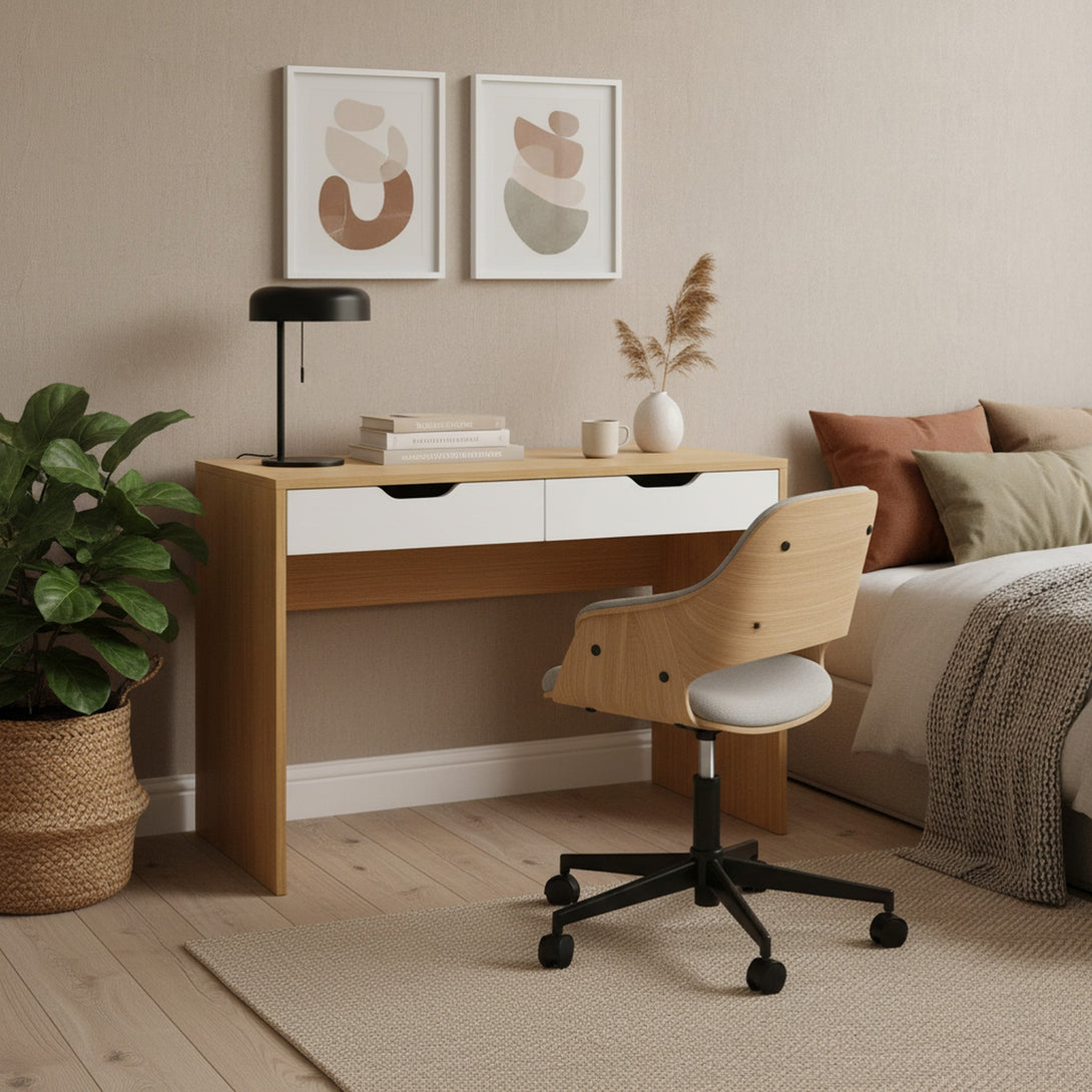 Schertz 100cm Computer Desk - Oak