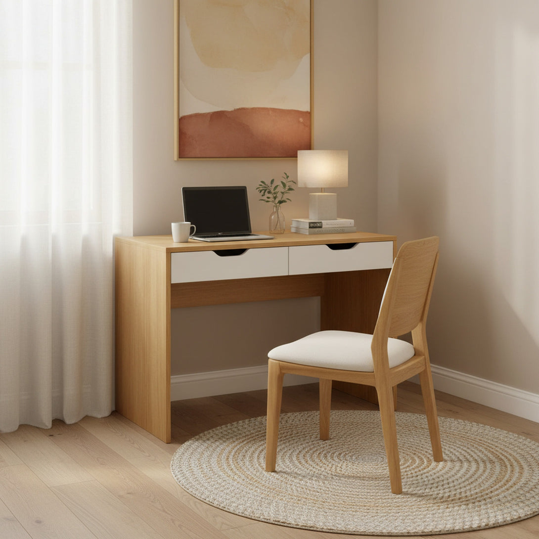 Schertz 100cm Computer Desk - Oak