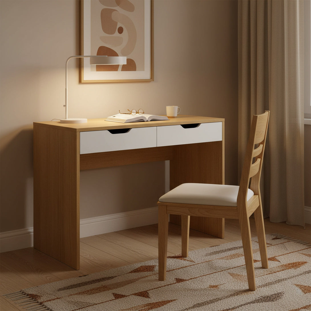 Schertz 100cm Computer Desk - Oak