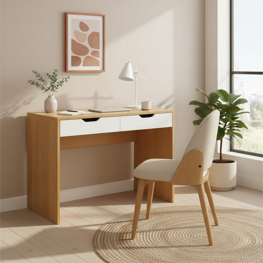 Schertz 100cm Computer Desk - Oak