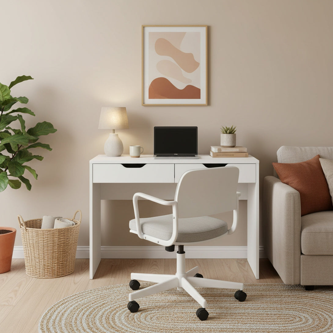 Schertz 100cm Computer Desk - White