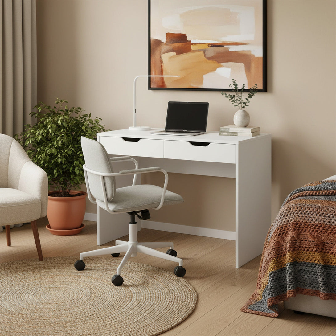 Schertz 100cm Computer Desk - White