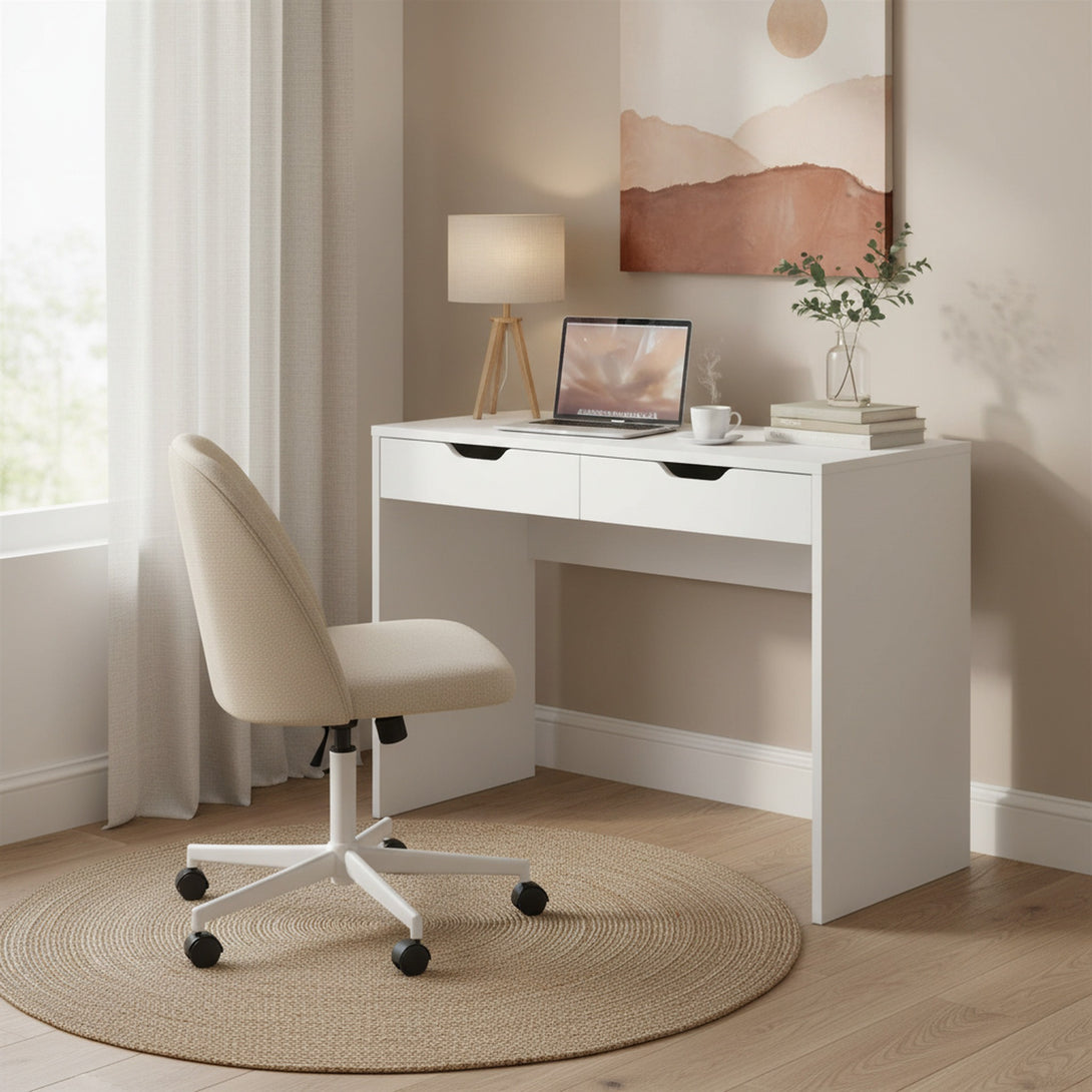 Schertz 100cm Computer Desk - White