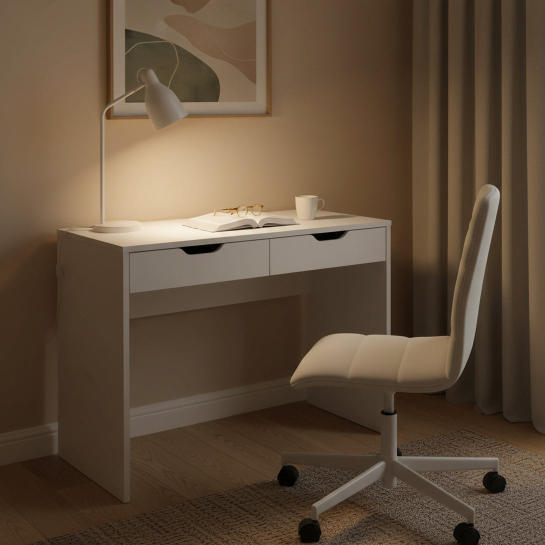 Schertz 100cm Computer Desk - White