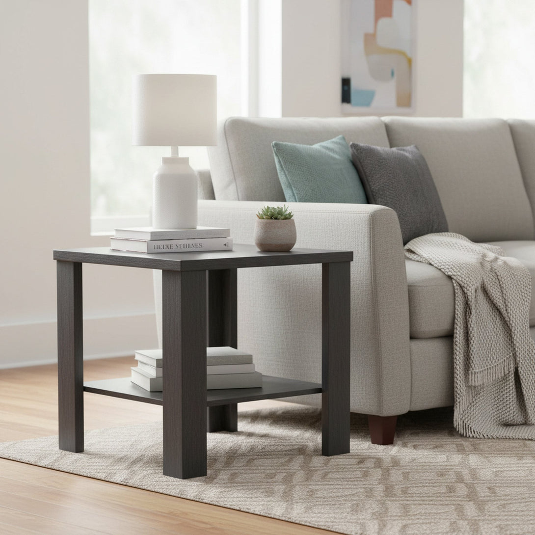 Koda Square Side Table Coffee Table - Black