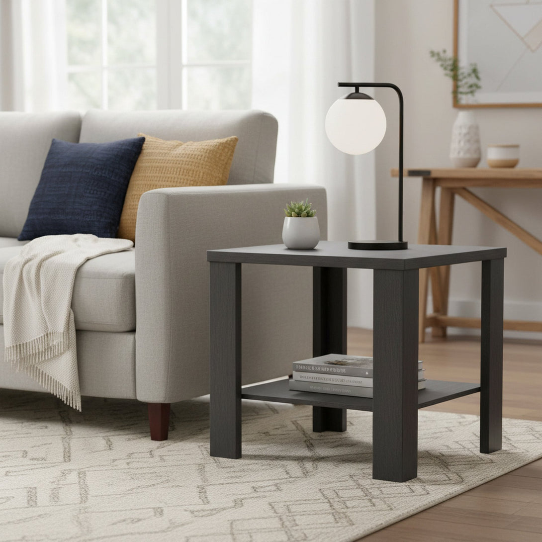 Koda Square Side Table Coffee Table - Black