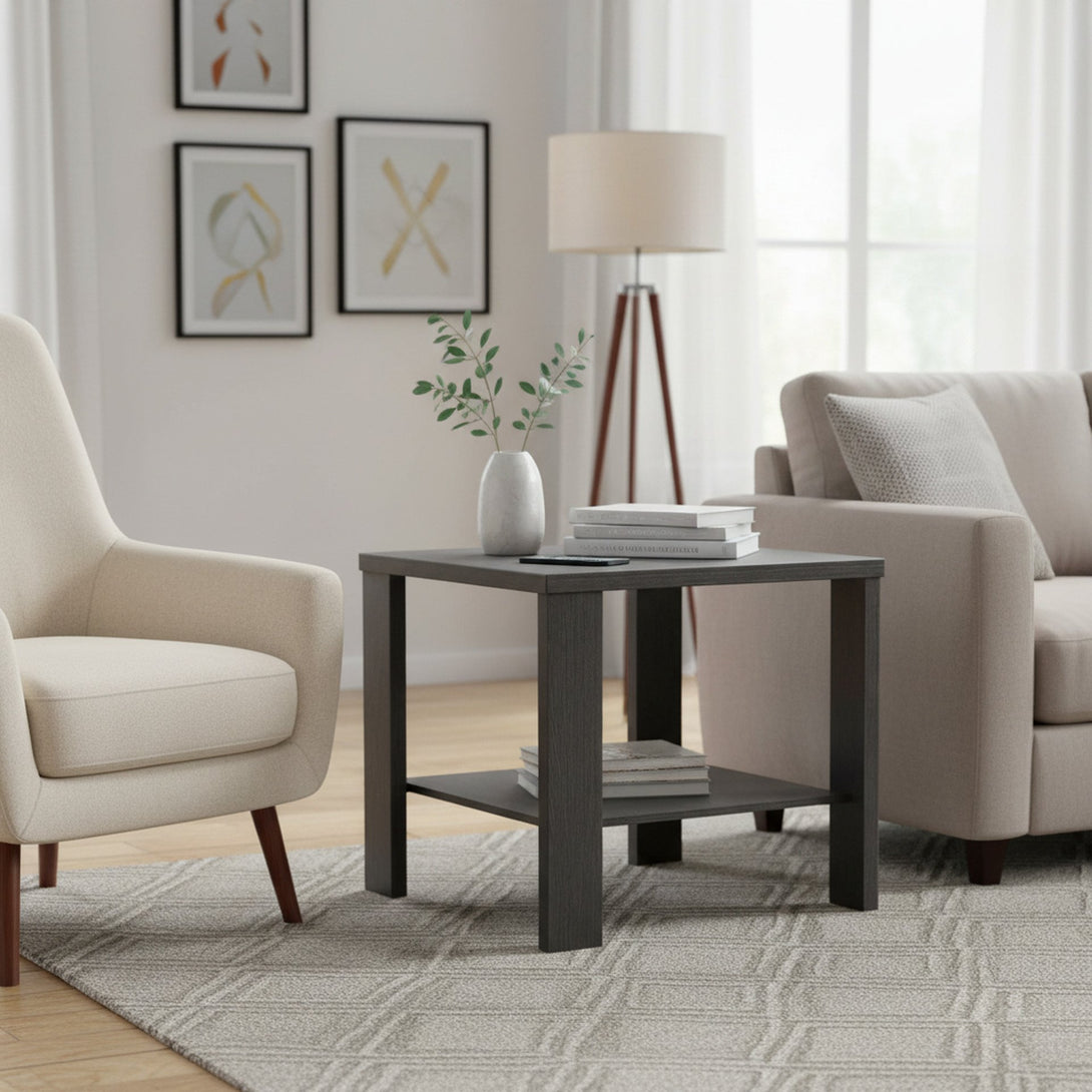 Koda Square Side Table Coffee Table - Black