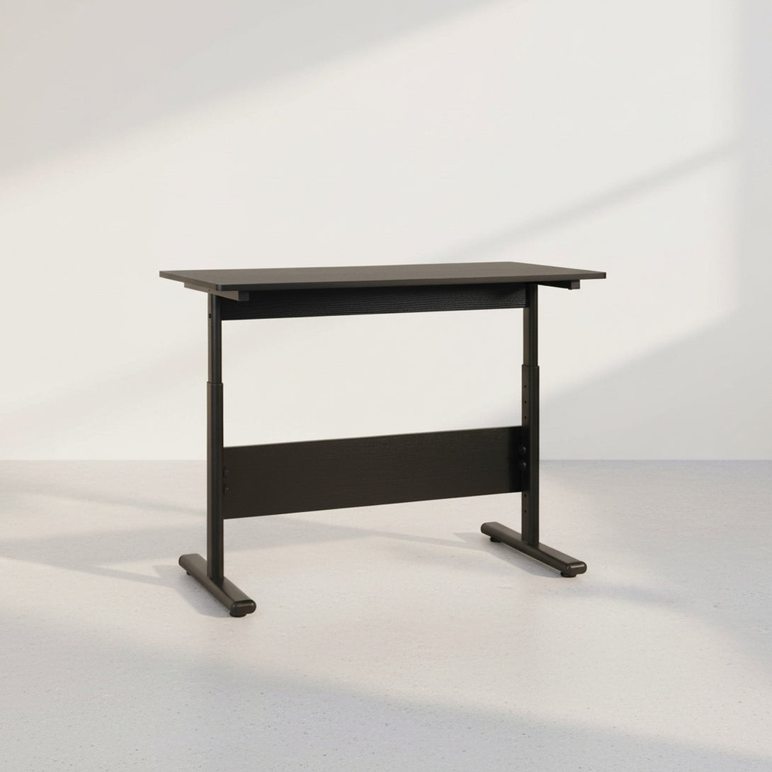 Hector 100cm Height-Adjustable Computer Desk - Black