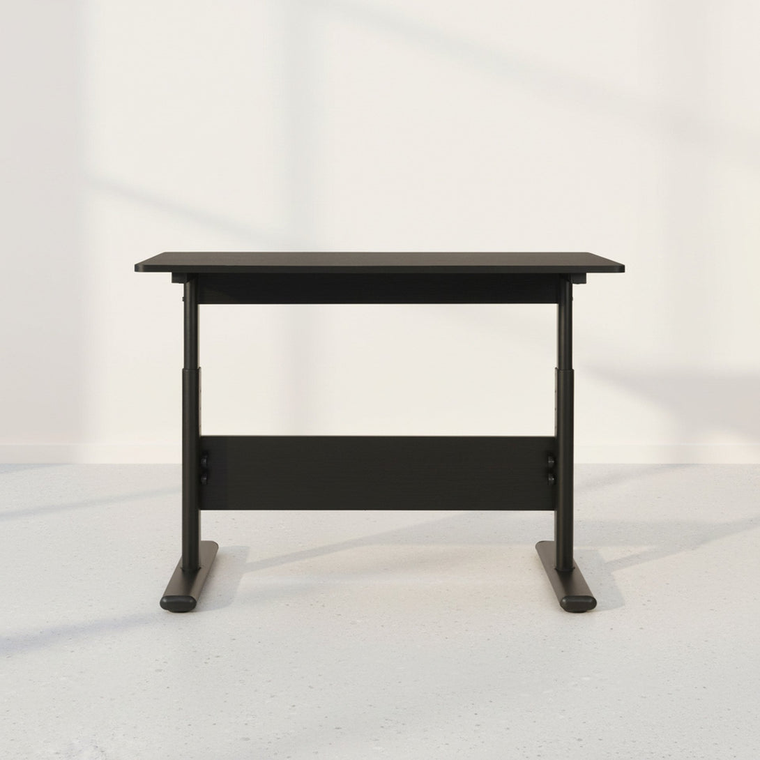 Hector 100cm Height-Adjustable Computer Desk - Black