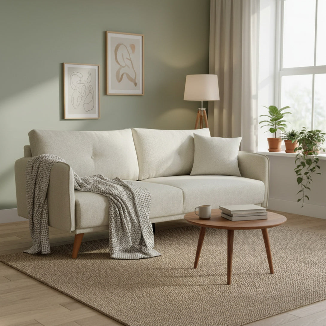 Harlan 3 Seater Sofa - Beige