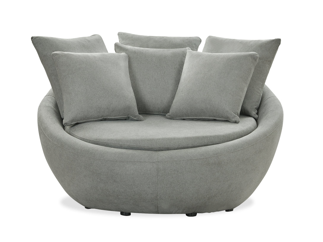 Loveland Round Sofa - Light Grey