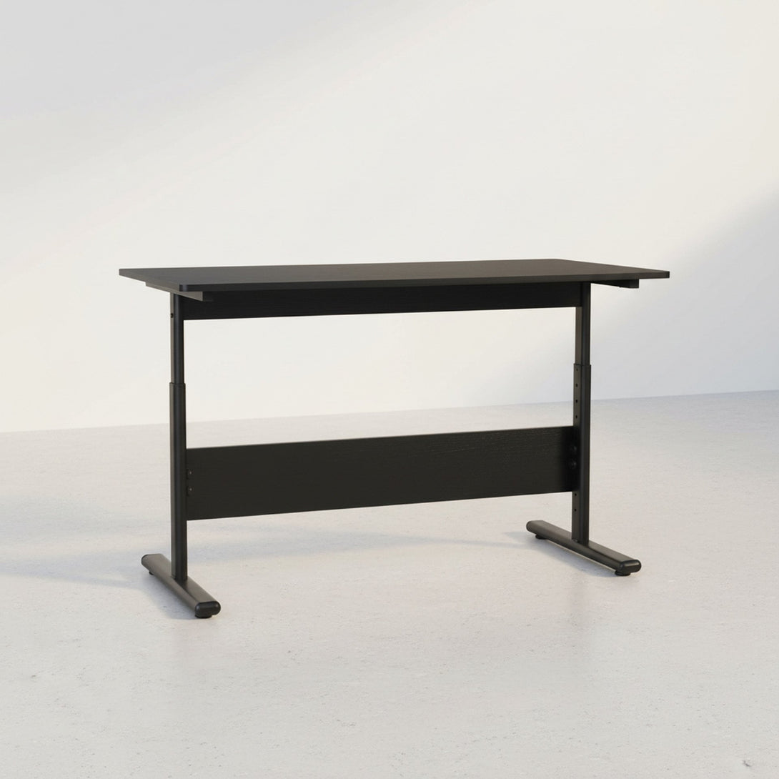 Hector 120cm Height-Adjustable Computer Desk - Black