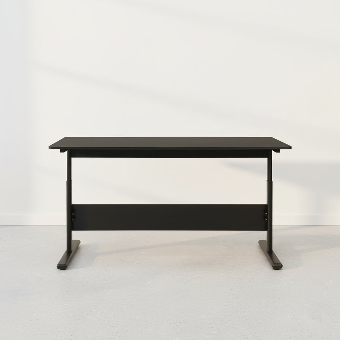 Hector 140cm Height-Adjustable Computer Desk - Black