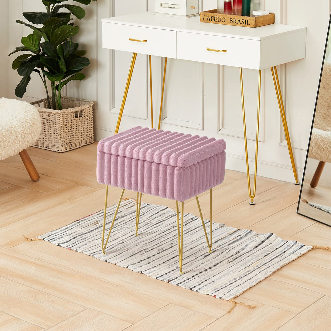 Sevan Side Table with Storage - Pink