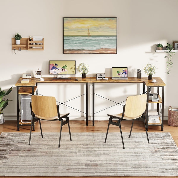 Omar Computer Corner Desk - Rustic Brown
