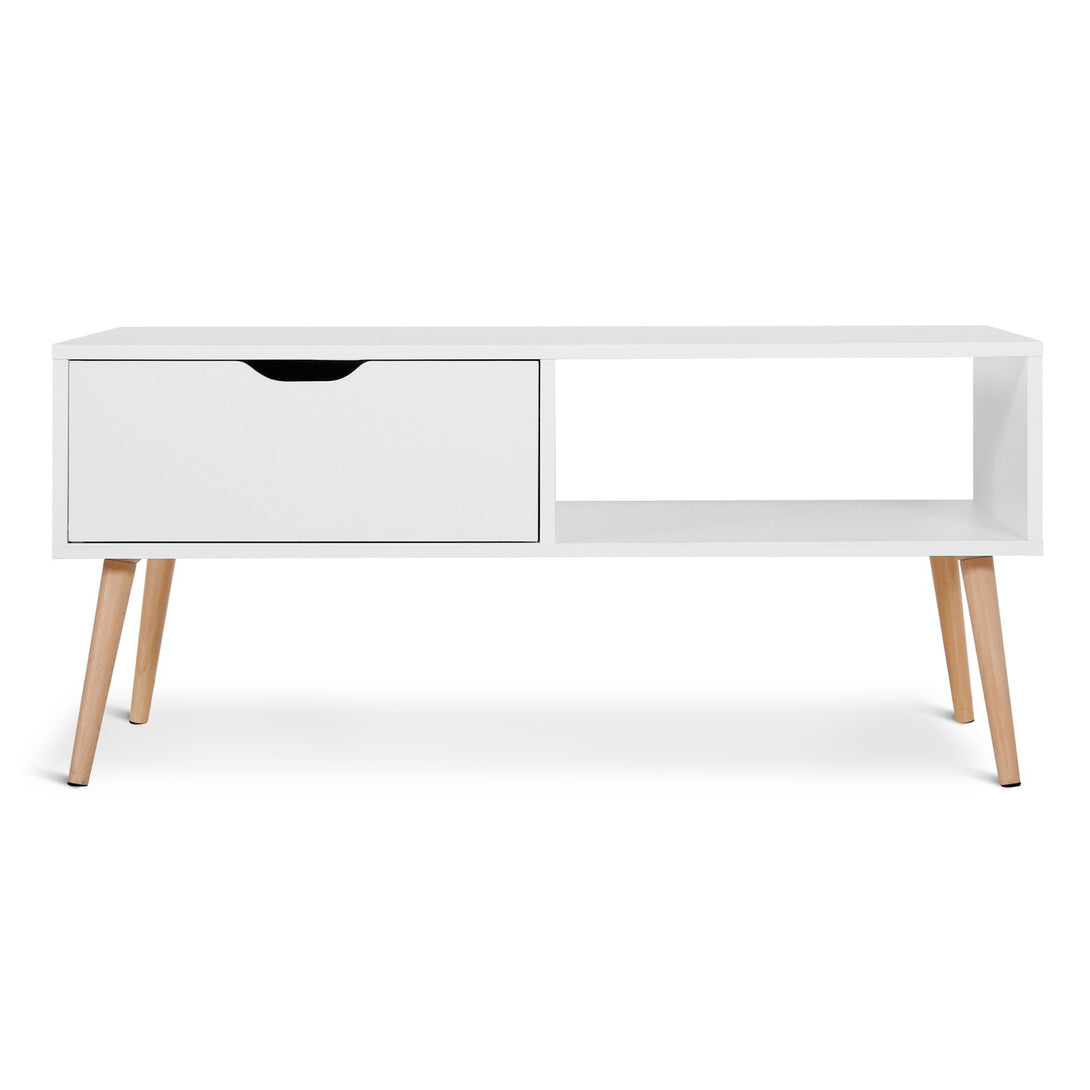 RILEY Wooden Coffee Table - White