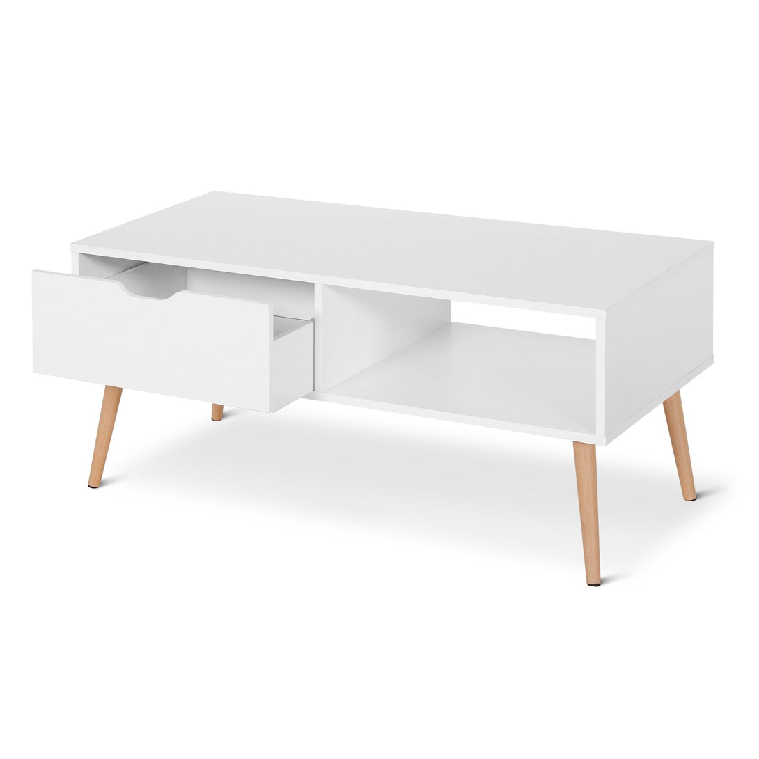 RILEY Wooden Coffee Table - White