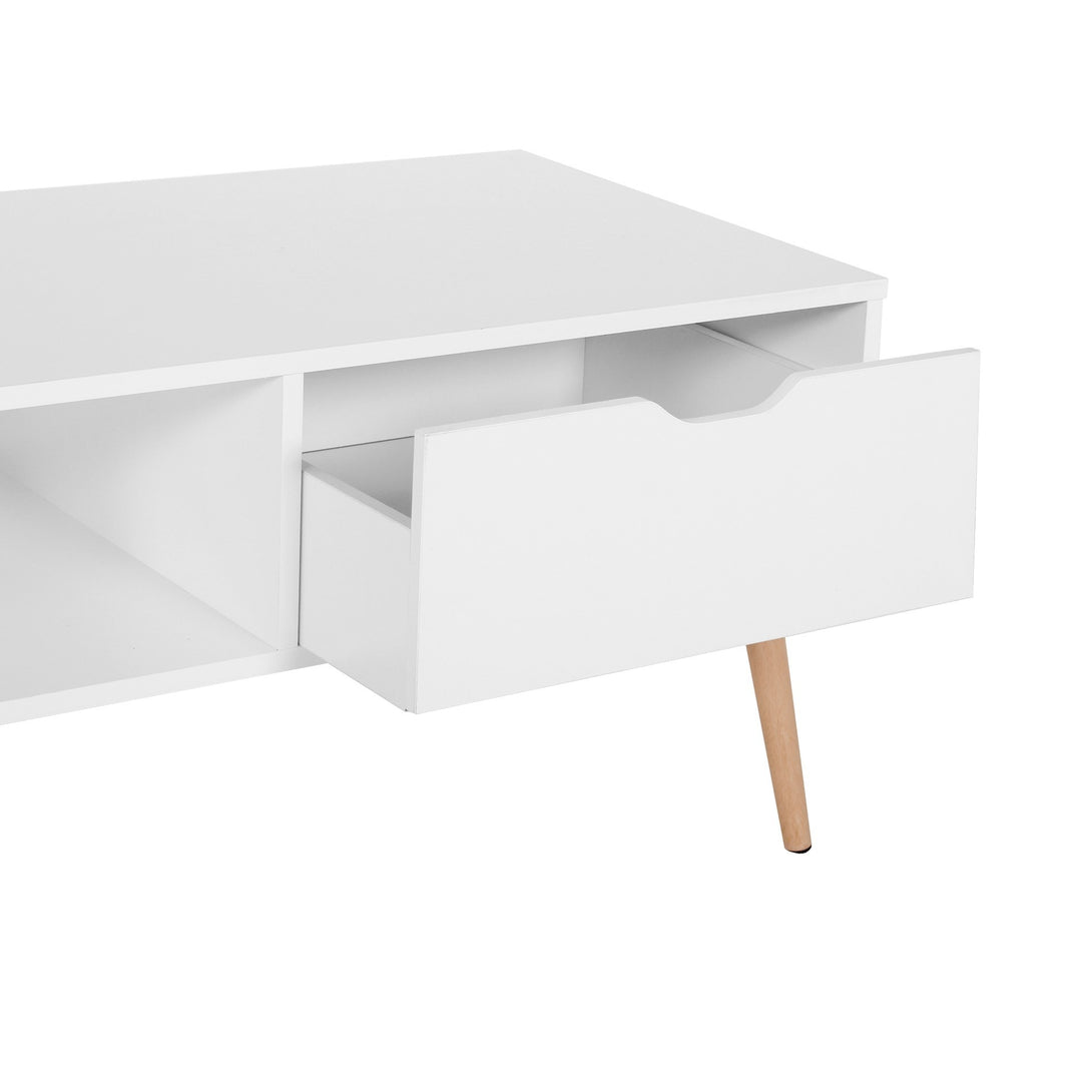 RILEY Wooden Coffee Table - White