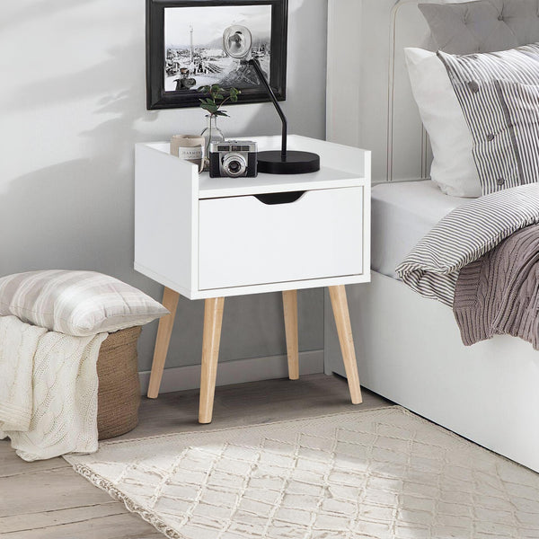 TOMI Bedside Table - White