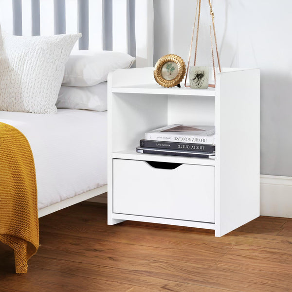 KNOX Bedside Table - White