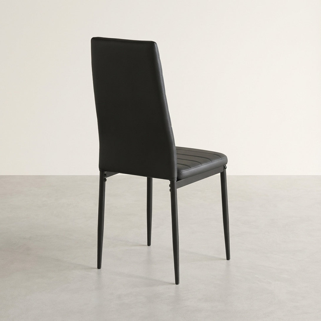 Samuel 5 Piece 1.2m Dining Set - Black 