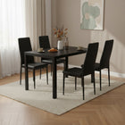 Ethan PU Leather Dining Chair - Set of 4 - Black
