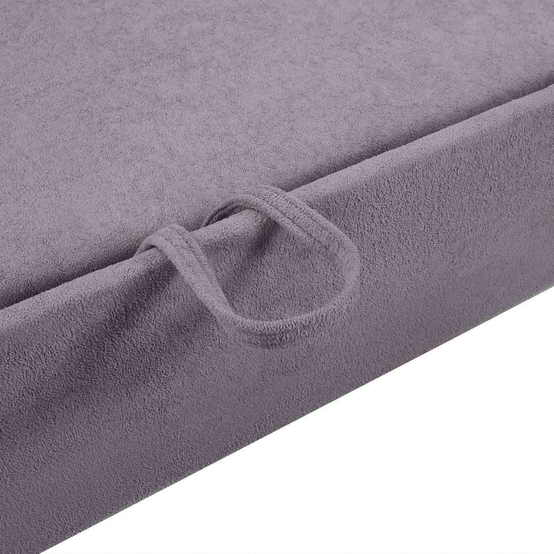 Amy 3 Seater Sofa Bed with Storage - Light Grey