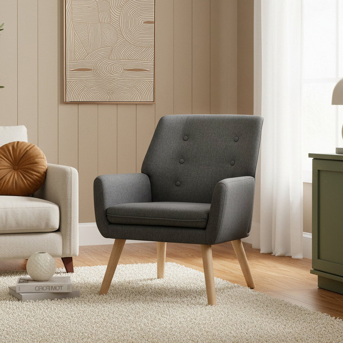 Lina Armchair - Dark Grey