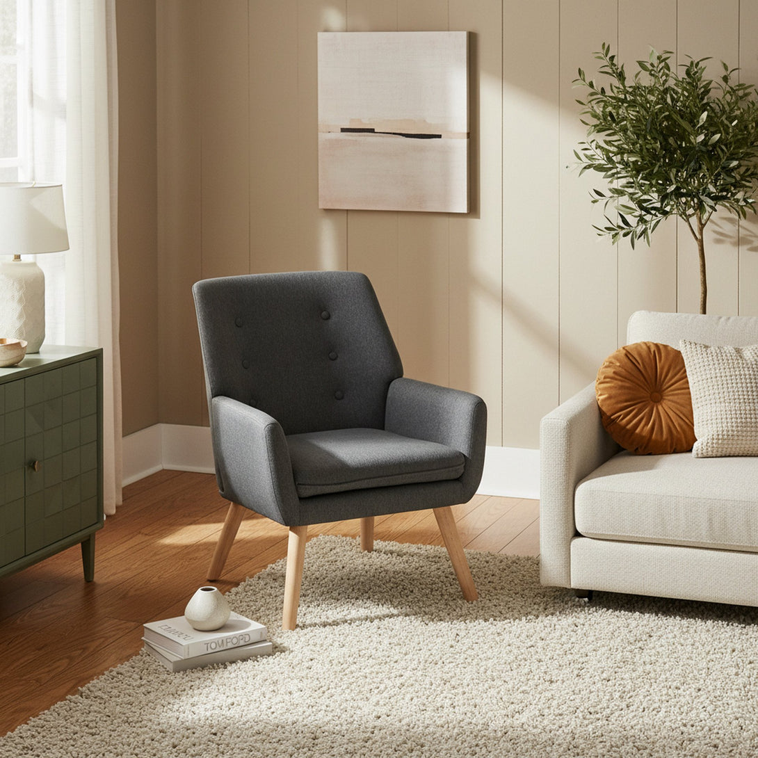 Lina Armchair - Dark Grey